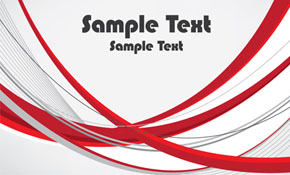 Red lines business card